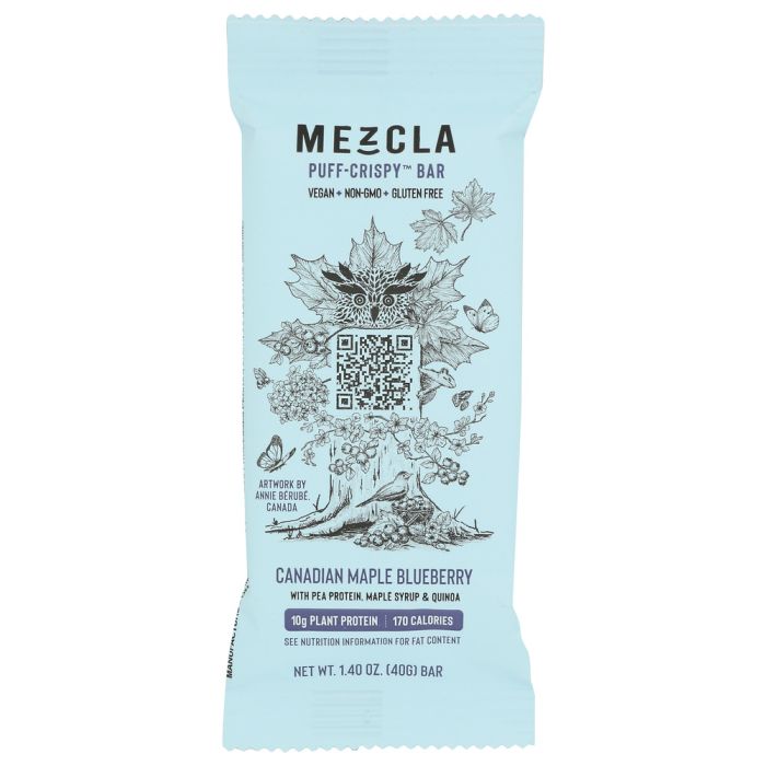 MEZCLA: Canadian Maple Blueberry Protein Bar, 1.4 oz
