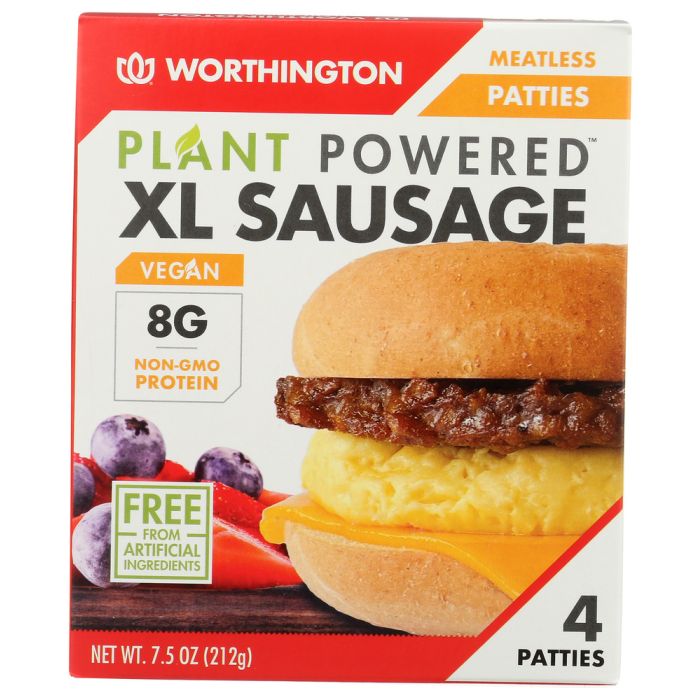 WORTHINGTON: Sausage Patties Xl, 7.5 oz