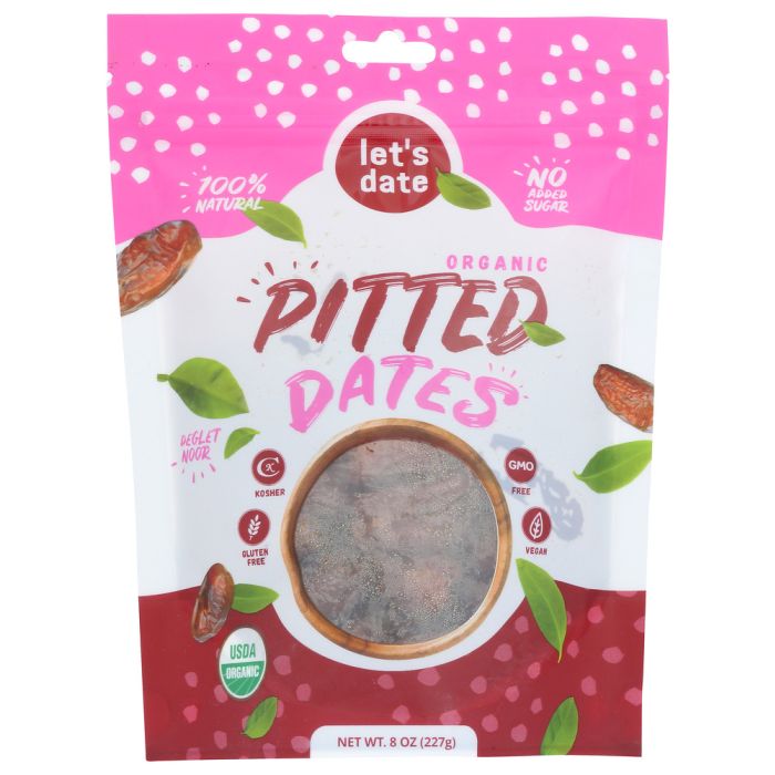 LETS DATE: Pitted Dates, 8 oz