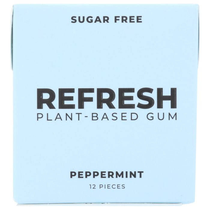 REFRESH GUM: Peppermint Gum, 12 pc