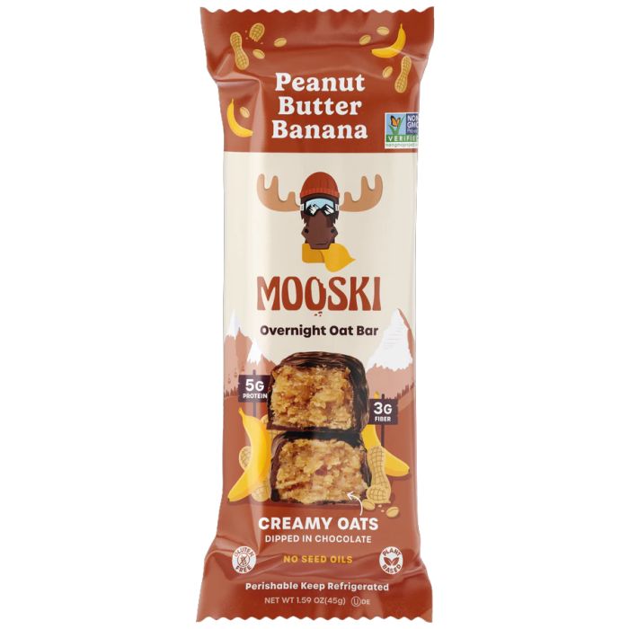MOOSKI: Peanut Butter Banana Bar, 1.59 oz