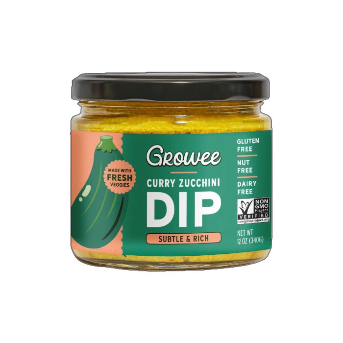 GROWEE FOODS: Curry Zucchini Dip And Spread, 12 oz