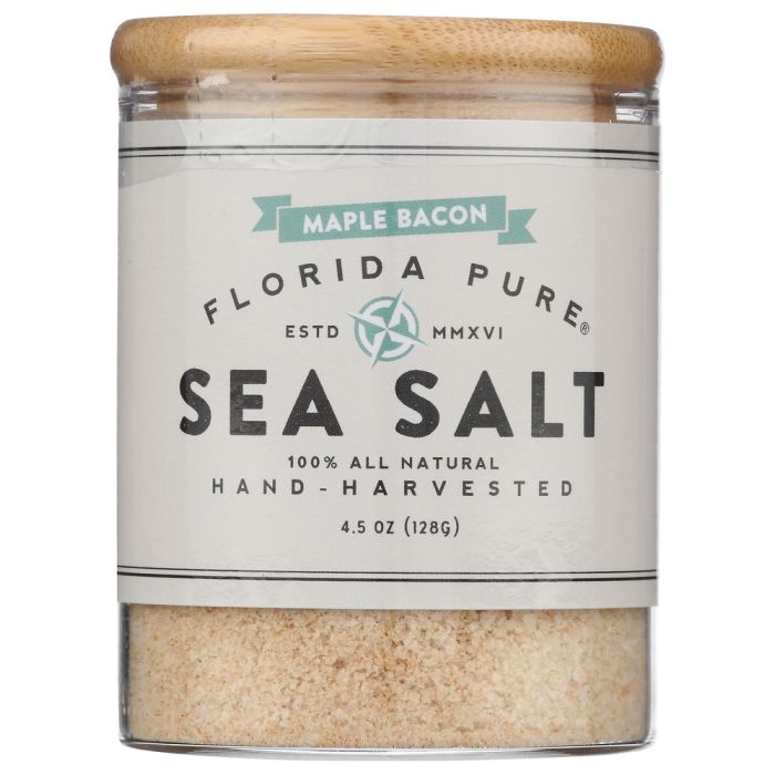 FLORIDA PURE: Maple Bacon Infused Sea Salt, 4.5 oz