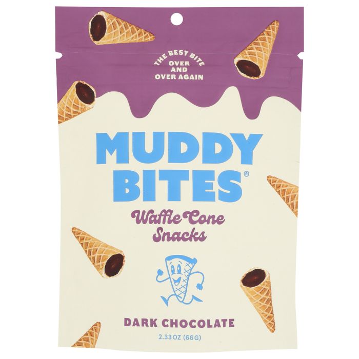 MUDDY BITES: Snck Wflcn Dark Chocolate, 2.33 OZ