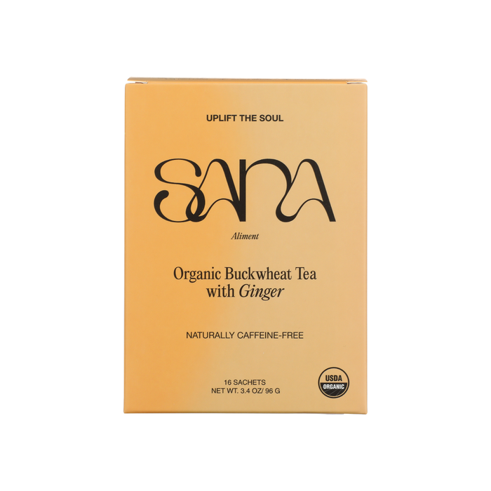 SANA: Organic Buckwheat Tea with Ginger, 3.4 oz