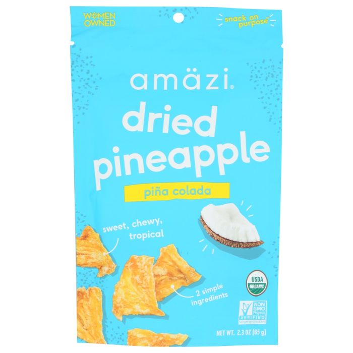 AMAZI FOODS: Pina Colada Dried Pineapple, 2.3 oz