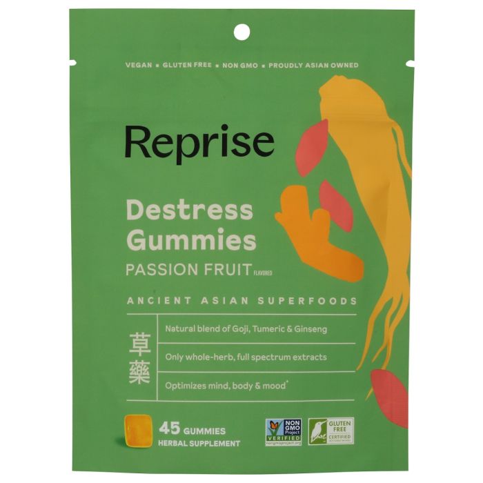 REPRISE: Destress Gummies Passion Fruit, 45 pc