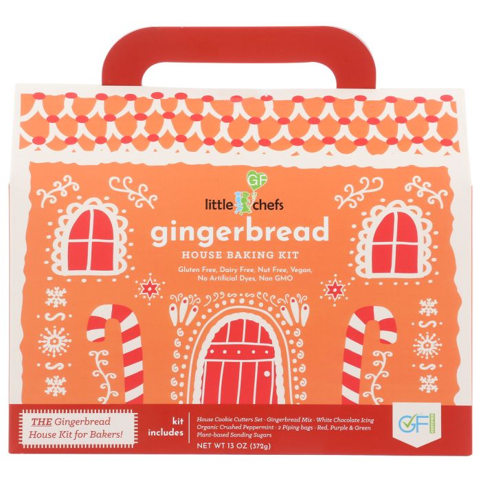 LITTLE GF CHEFS: Gingerbread House Baking Kit, 13 oz