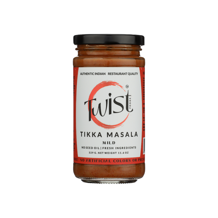TWIST FOODS: Tikka Masala Indian Curry Simmer Sauce, 11.6 oz