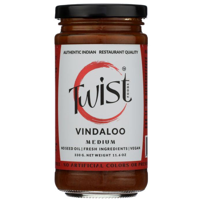 TWIST FOODS: Vindaloo Indian Curry Simmer Sauce, 11.6 oz