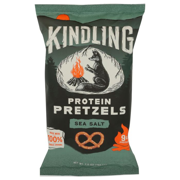 KINDLING SNACKS: Protein Pretzels Sea Salt, 7 oz