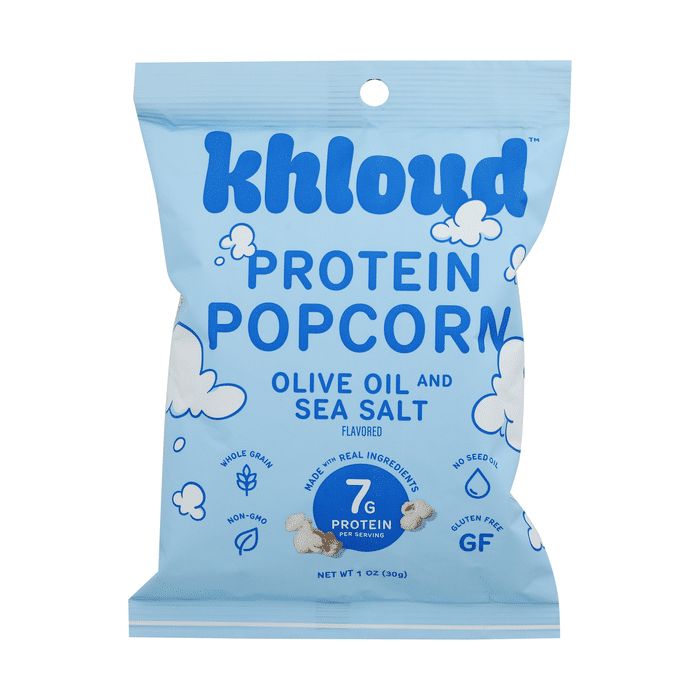 KHLOUD: Olive Oil and Sea Salt Protein Popcorn, 1 oz