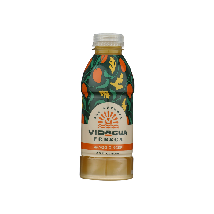 VIDAGUA: Agua Fresca Mango Ginger, 16.9 fo