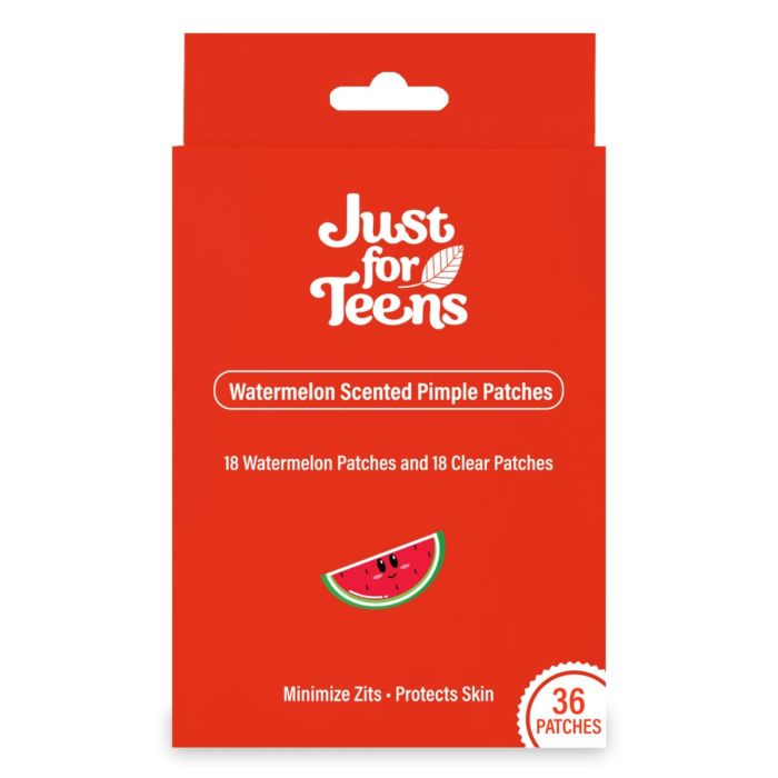 JUST FOR TEENS: Watermelon Scented Pimple Patches, 36 ea