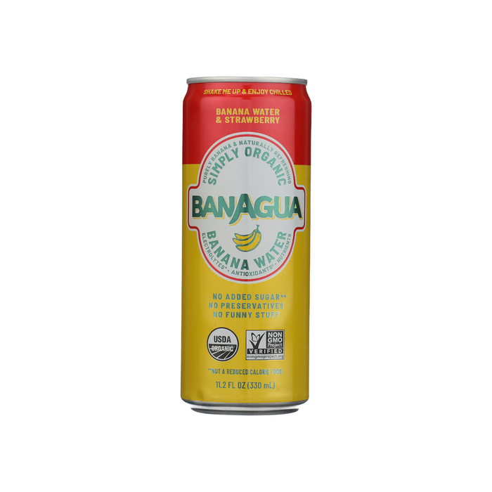 BANAGUA: Organic Banana Strawberry Water, 11.2 fo