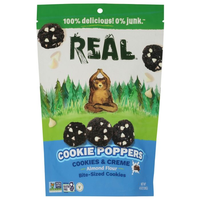 REAL COOKIES: Cookies N Cream Cookie Poppers, 4.5 oz