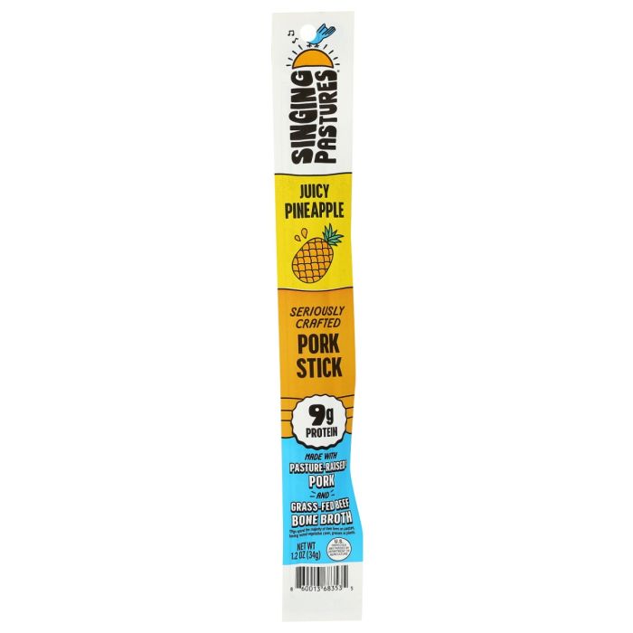 SINGING PASTURES: Juicy Pineapple Pork Stick, 1.2 oz