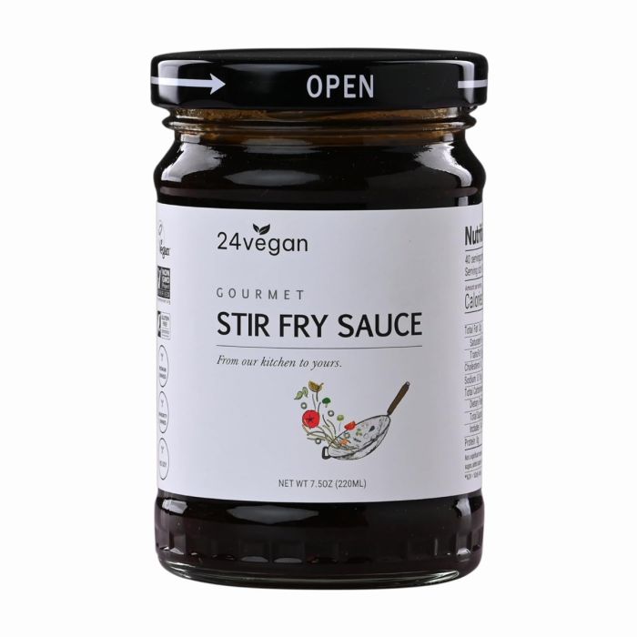 24VEGAN: Gourmet Stir Fry Sauce, 7.5 oz