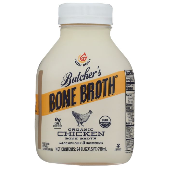 ROLI ROTI: Organic Chicken Bone Broth, 24 oz