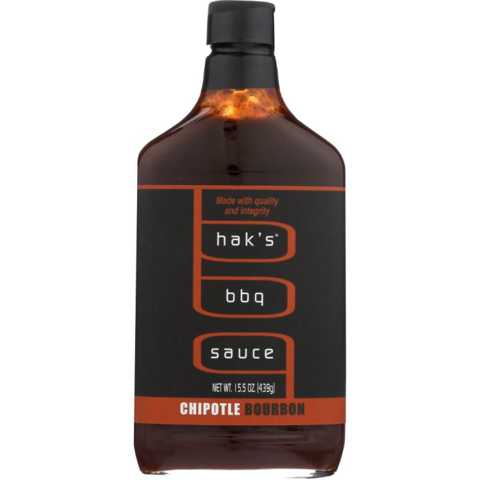 HAKS BBQ: Bbq Sauce Chipotle Bourbon, 15.5 oz