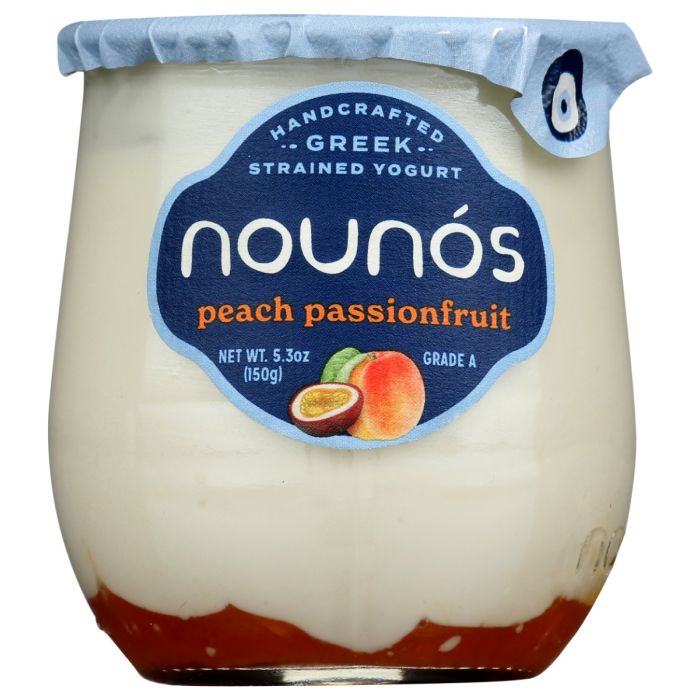NOUNOS: Peach Passionfruit Greek Yogurt, 5.3 oz