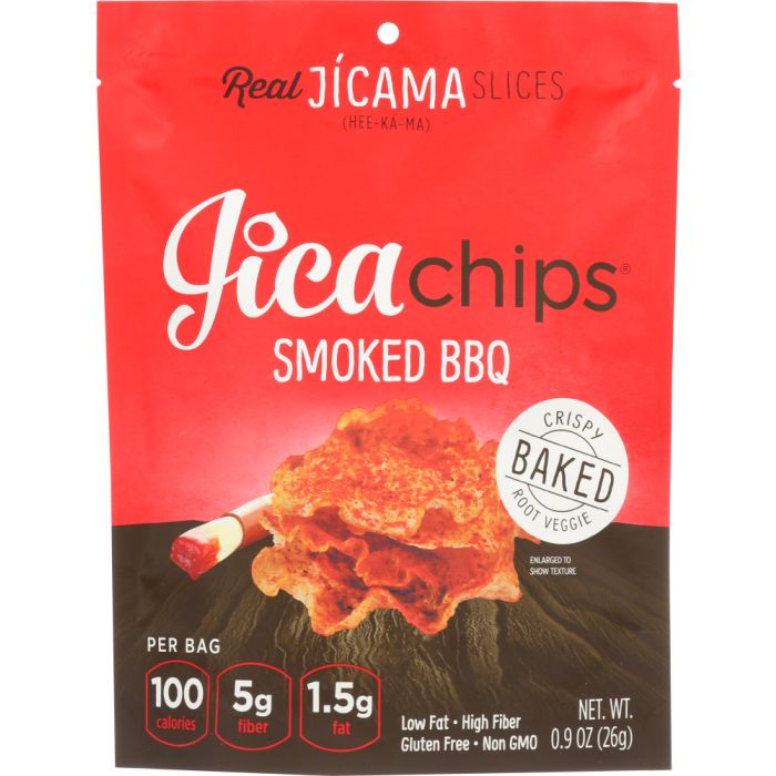 JICA CHIPS: Smoked Bbq Crispy Baked Chips, 0.9 oz