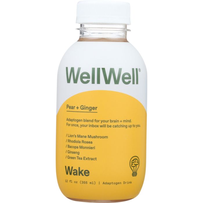 WELLWELL: Wake Pear and Ginger Juice, 12 oz