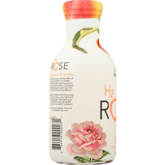 H2ROSE: Rose Water Beverage Peach, 12 oz