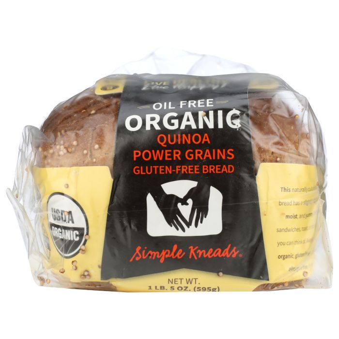 SIMPLE KNEADS: Organic Quinoa Power Grains Bread, 21 oz