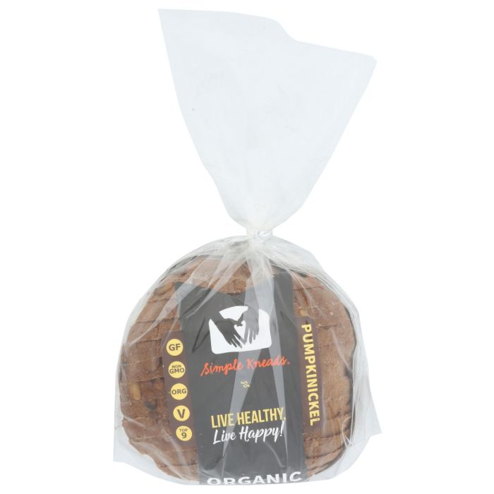 SIMPLE KNEADS: Organic Pumpkinickel Bread, 21 oz