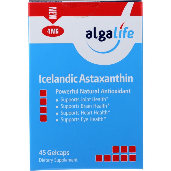 ALGALIFE: Astaxanthin Icelandic 4mg, 45 gelcaps