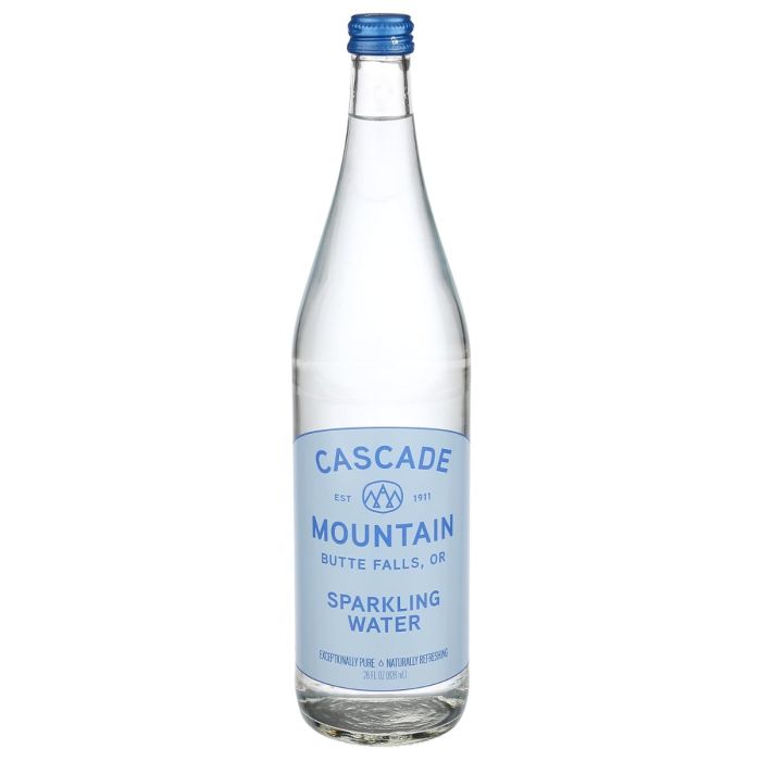 CASCADE MOUNTAIN: Sparkling Water, 28 fo