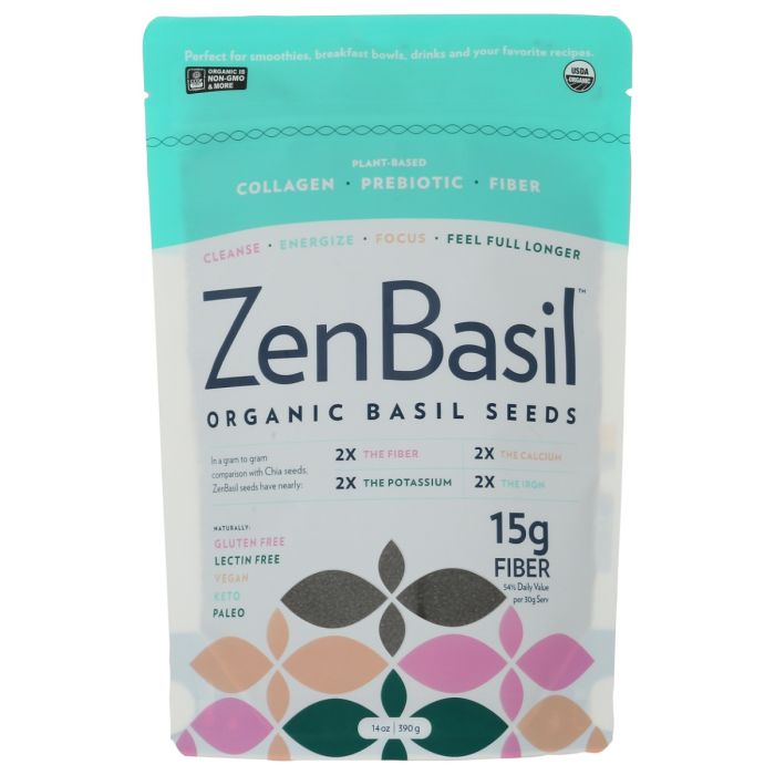 ZEN BASIL: Basil Seeds, 14 oz