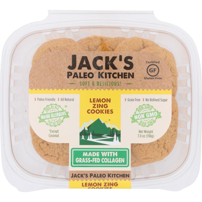 JACKS PALEO KITCHEN: Cookies Paleo Lemon Zing, 7 oz