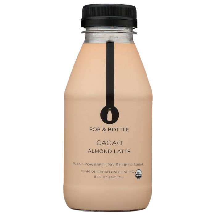POP AND BOTTLE: Cacao Almond Latte, 11 oz