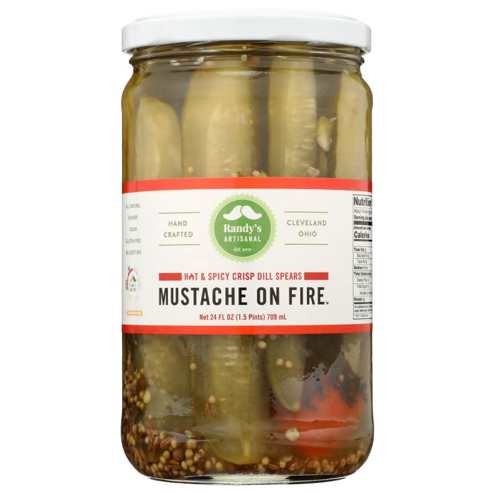 RANDYS PICKLES: Mustache On Fire Pickles, 24 oz