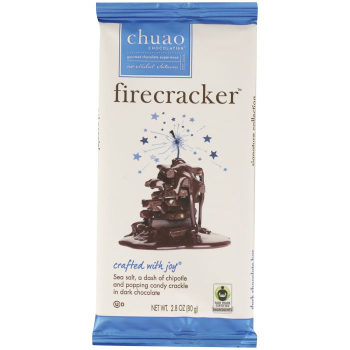 CHUAO CHOCOLATIER: Firecracker Chocolate Bar, 2.82 oz
