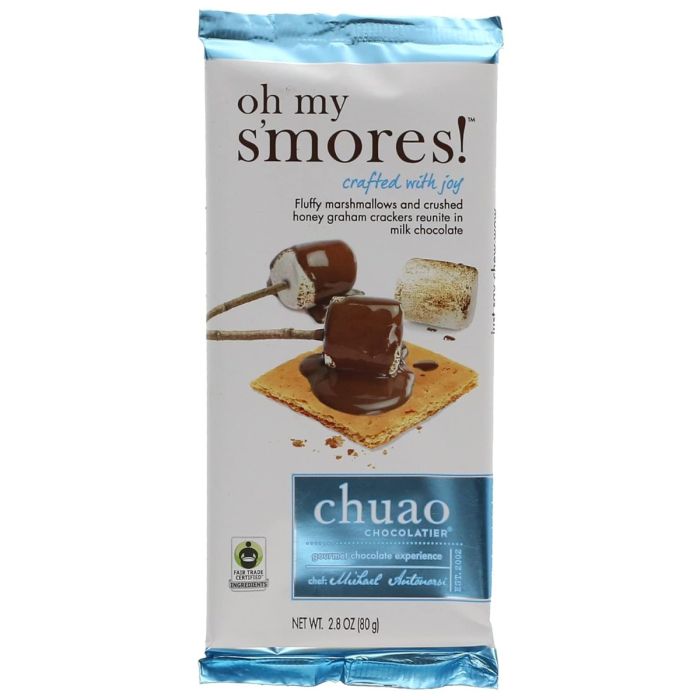 CHUAO CHOCOLATIER: Oh My S'mores Chocolate Bar, 2.8 oz
