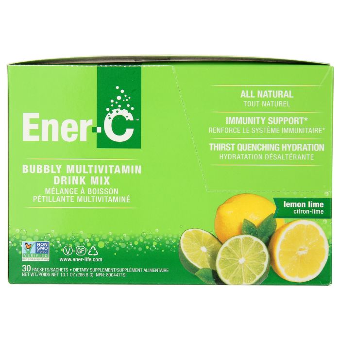 ENER LIFE: Lemon Lime Multivitamin Drink Mix, 30 pc