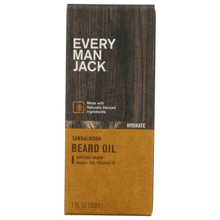 EVERY MAN JACK: Sandalwood Beard Oil, 1 oz