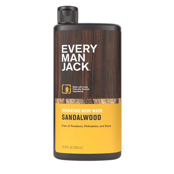 EVERY MAN JACK: Sandalwood Body Wash, 33.8 oz