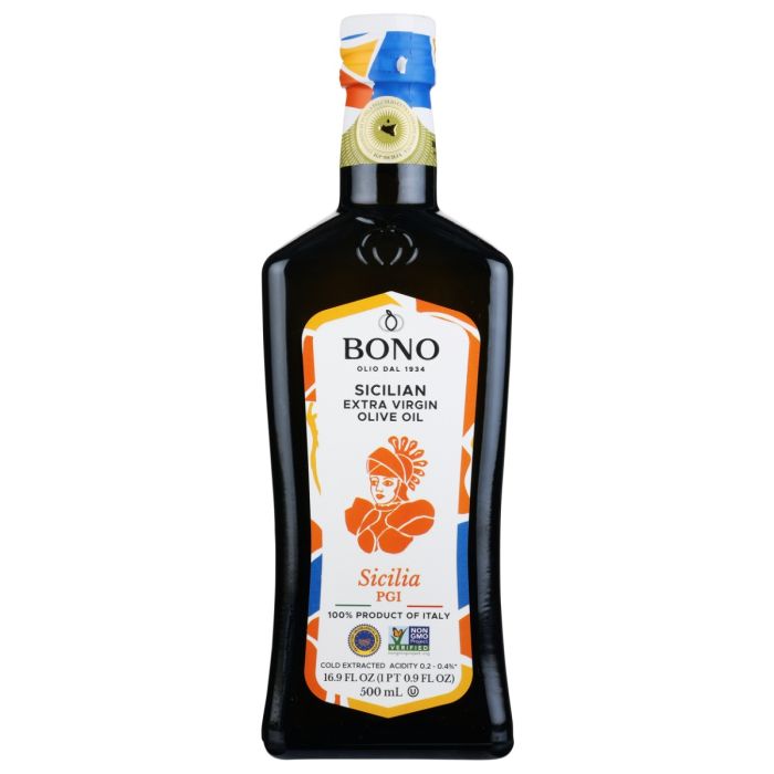 BONO: Sicilia PGI Extra Virgin Olive Oil, 16.9 fo