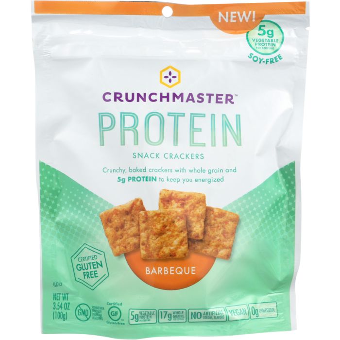 CRUNCHMASTER: Cracker Protein Barbeque, 3.54 oz