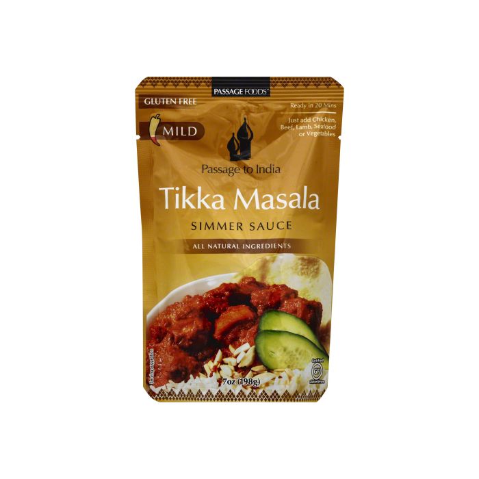 PASSAGE FOODS: Simmer Sauce Tikka Masala, 7 oz