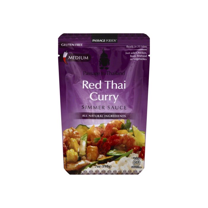 PASSAGE FOODS: Sauce Simmer Curry Red Thai Gluten Free, 7 oz