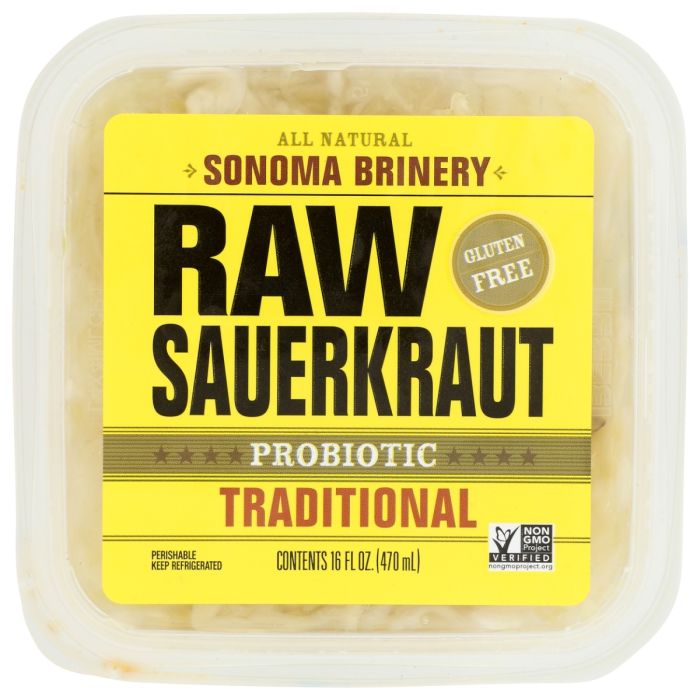 SONOMA BRINERY: Raw Sauerkraut Traditional, 16 oz