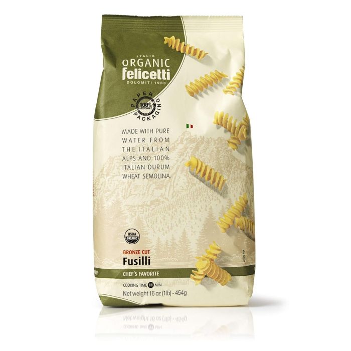 FELICETTI: Organic Durum Wheat Fusilli, 16 oz