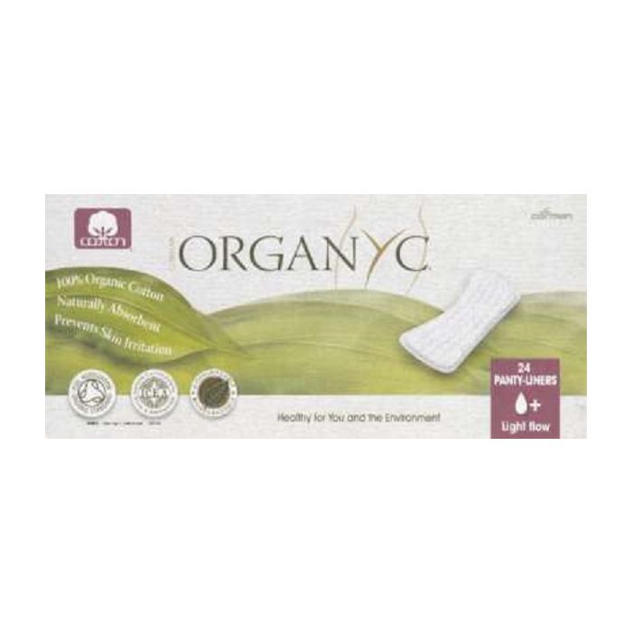 ORGANYC: Pantyliner Light Flow Flat Organic, 24 pc
