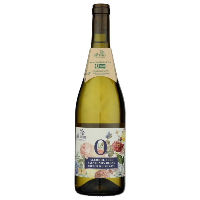 ETHICDRINKS: Alcohol Free Sauvignon Blanc French White Wine, 25.36 fo