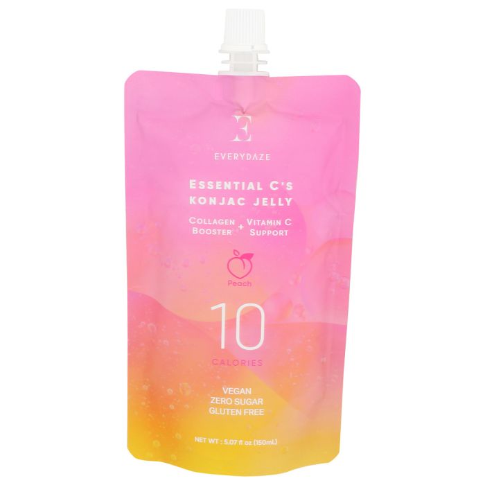 EVERYDAZE: Essential C's Konjac Jelly Peach Rtd, 5.07 fo
